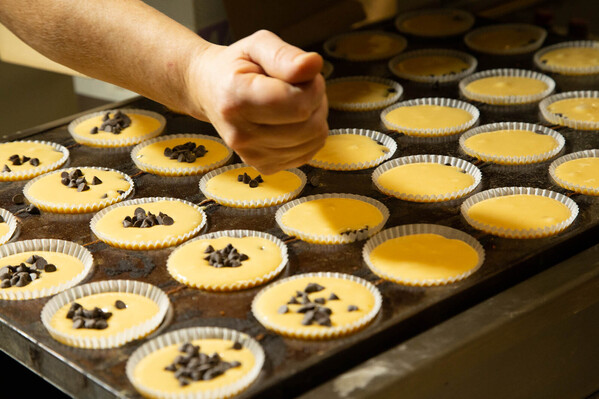 Magdalenas con chocolate