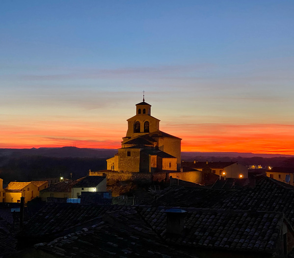 Vista nocturna San Esteban de Gormaz